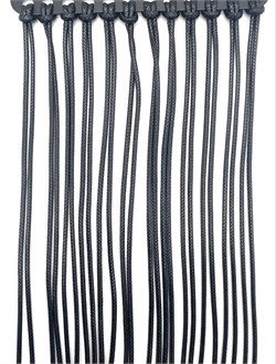 шнурки 12шт уп Е5 черн 340790718